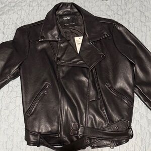 Elodie Black  Leather Biker Jacket for Women